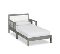Dream On Me Brookside - Letto per bambini in acciaio grigio, certificato Greenguard Gold, certificato JPMA, design basso a pavimento, finitura non tossica, guide di sicurezza, in legno di pino