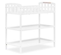 Dream On Me Fasciatoio Emily in bianco, viene fornito con fasciatoio da 2,5 cm, dotato di due ripiani, fasciatoio portatile, realizzato in legno di pino neozelandese sostenibile