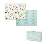 Dream On Me Play Time Tappetino da gioco reversibile per bambini, pieghevole, extra large, in schiuma spessa, per gattonare, per bambini piccoli,
