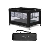 Dream On Me Zazzy - Playard portatile con culla in nero, pieghevole e facile da installare, leggero e portatile, con materasso e borsa da viaggio