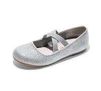 DREAM PAIRS Ballerine Bambina Glitterate,Argento,26.5