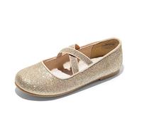 DREAM PAIRS Ballerine Bambina Glitterate,Oro,32