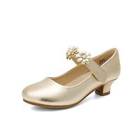 DREAM PAIRS Ballerine Bambina Mary Jane,Oro,32