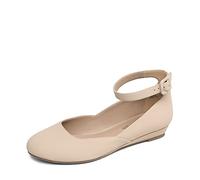 DREAM PAIRS Ballerine Donna Cinghia | Soletta imbottita, design a punta, colori e stampe varie, eleganti e comode per ogni occasione.
