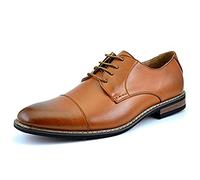 DREAM PAIRS Bruno Marc Scarpe Eleganti Uomo Scarpe Oxford Uomo Stringate Derby Basse Oxford Vintage Elegante Marrone Prince-6 Taglia 44EU/10.5US