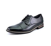 DREAM PAIRS Bruno Marc Scarpe Eleganti Uomo Scarpe Oxford Uomo Stringate Derby Basse Oxford Vintage Elegante Nero Prince-6 Taglia 40EU/7.5US