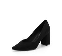 DREAM PAIRS Classiche Eleganti Scarpe Décolleté da Festa con Tacco Alto a Blocco da Donna,Size 38.5,Nero,SDPU2229W