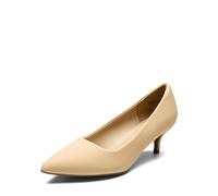 DREAM PAIRS Décolleté Classiche da Donna con Tacchi a Spillo e a Punta Eleganti Scarpe da Lavoro da Sposa,Size 38.5,Nudo/Nabuk,Moda