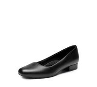 DREAM PAIRS Décolleté da donna basse e spesse con punta chiusa, comode, casual, senza lacci, per matrimoni, lavoro, ufficio, feste, Poliuretano nero., 41 EU