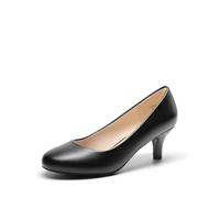 DREAM PAIRS Decolleté da Donna con Tacco Classica alla Moda con Stiletto Elegante e Confortevole Scarpe,Size 39,Nero-Pu,SDPU2439W-E