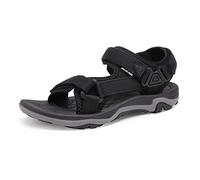 DREAM PAIRS Donna Sandali Sportivi da Trekking Piatti con Suola in TPR Antiscivolo per Escursioni in Spiaggia,Size 39,Nero,DSA214