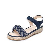 DREAM PAIRS KIDS Sandali Alla Moda per Ragazze Espadrillas Scarpe Rstive Comode con Punta Aperta,Size 28,Marina Militare,SDSD2303K-E