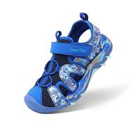 DREAM PAIRS Kids Sandali Sportivi per Bambini Unisex Estivi Scarpe da Trekking con Punta Chiusa per Sport all'Aria Aperta Ragazzi,Size 35,Blu Reale,SDAS2305K-E
