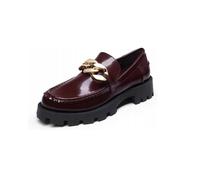 DREAM PAIRS Mocassini da Donna con Plateau Borgogna Taglia 40