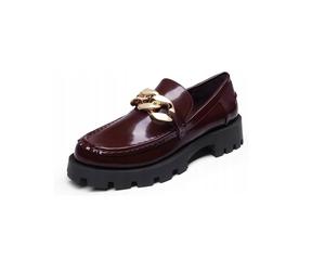 DREAM PAIRS Mocassini da Donna con Plateau Borgogna Taglia 40
