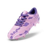 DREAM PAIRS Ragazzi e Ragazze Scarpe da Calcio per Bambini Traspiranti Unisex Attivit all'Aria Aperta,Size 35,Rosa/Viola,SDSO2301K