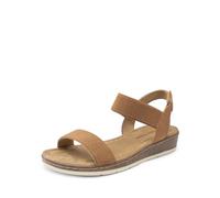 DREAM PAIRS Sandali Alla Moda da Donna Comode Scarpe con Tacco a Zeppa e Suola Leggera per Camminare Spiaggia Viaggi,Size 38.5,Cammello,DWUMFS2525