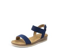 DREAM PAIRS Sandali Alla Moda da Donna Comode Scarpe con Tacco a Zeppa e Suola Leggera per Camminare Spiaggia Viaggi,Size 40,Marina Militare,DWUMFS2525