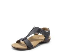 DREAM PAIRS Sandali da Donna Comode Scarpe Basse con Supporto Plantare per Camminare Spiaggia Viaggi,Size 40,Grigio,DWUMFS2508