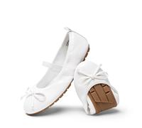 DREAM PAIRS Scarpe Basse Ballerina per Bambine Eleganti Comode Leggere Mary Jane per Bambine,Size 37.5,Bianco,KKUMFA2502