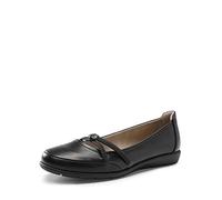 DREAM PAIRS Scarpe Basse da Balletto morbide e Confortevoli con Punta a Punta da Donna,Size 36,Nero,SDFA2361W-NEW-E