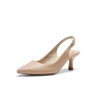 DREAM PAIRS Scarpe Classiche da Donna con Tacco a Gatto Décolleté con Cinturino in PU con Comoda Soletta per la Festa di Nozze,Size 40,Nude-Pu,SDPU2444W