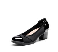 DREAM PAIRS Scarpe con Tacco a Blocco Comode da Donna e Classiche Eleganti Décolleté con Soletta Ammortizzata,Size 38.5,Nero,DWUMPU2507