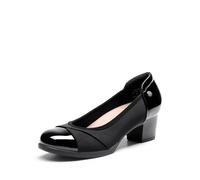 DREAM PAIRS Scarpe con Tacco a Blocco Comode da Donna e Classiche Eleganti Décolleté con Soletta Ammortizzata,Size 41.5,Nero,DWUMPU2507