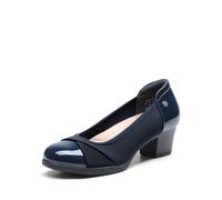 DREAM PAIRS Scarpe con Tacco a Blocco Comode da Donna e Classiche Eleganti Décolleté con Soletta Ammortizzata,Size 43,Marina Militare,DWUMPU2507