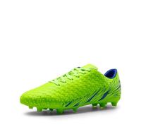 DREAM PAIRS Scarpe da Calcio da Uomo Professionale Athletics Scarpe da Allenamento Calcio Sport Spike Scarpe,Size 44,Neon/Verde/Reale,Mega-1