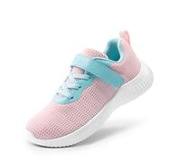 DREAM PAIRS Scarpe da Ginnastica per Ragazzi e Ragazze Scarpe da Ginnastica per Bambini Tennis Scarpe da Corsa Traspiranti Scarpe Sportive,Size 31,Rosa/Blu-Rete,KRIDER-1