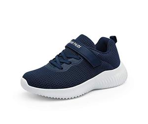 DREAM PAIRS Scarpe da Ginnastica per Ragazzi e Ragazze Scarpe da Ginnastica per Bambini Tennis Scarpe da Corsa Traspiranti Scarpe Sportive,Size 35,Blu/Scuro,KRIDER-1