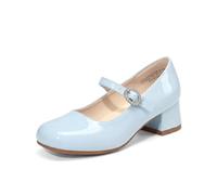 DREAM PAIRS Scarpe Eleganti Bambina Mary Jane | Punta quadrata, tallone imbottito, suola flessibile, supporto arco, tomaia resistente, per feste e cerimonie.