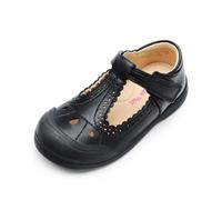 DREAM PAIRS Scarpe Eleganti da Bambina Mary Jane per Bambine Uniformi Scolastiche Ballerine con Cinturino a T,Size 26.5,Nero,SDFL2402K