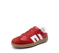 DREAM PAIRS Scarpe Sportive da Donna Comode Allacciate Basse Casual alla Moda Scarpe Donna Sneakers,Size 41.5,Rosso,DWUMFN2550