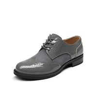 DREAM PAIRS Scarpe Stringate Donna Oxford Scarpe Piatte Grigio Scuro SDOX2201W-E Größe 41 (EUR)