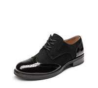DREAM PAIRS Scarpe Stringate Donna Oxford Scarpe Piatte Nero SDOX2201W-E Größe 36 (EUR)