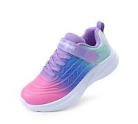 DREAM PAIRS Sneakers Bambini Corsa,Rosa/Blu/Verde,33.5