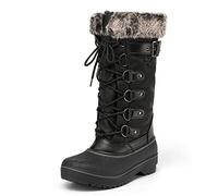 DREAM PAIRS Stivali da Neve da Donna,Size 40,Nero,Avalanche-E