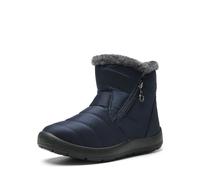 DREAM PAIRS Stivali da Neve Invernali da Donna Materiale Esterno Fodera in Pelliccia Sintetica Suola Antiscivolo Stivali,Size 37,Marina Militare,SDSB2303W-E