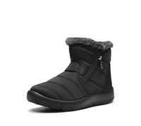 DREAM PAIRS Stivali da Neve Invernali da Donna Materiale Esterno Fodera in Pelliccia Sintetica Suola Antiscivolo Stivali,Size 40,Nero,SDSB2303W-E
