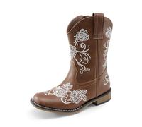 DREAM PAIRS Stivali per bambini - Classic Comfort, Marrone, 3 M UK