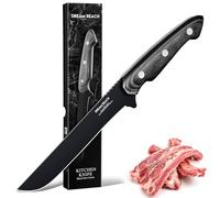 Dream Reach Coltello da Disosso Affilato per disossare Carne, Pesce e Ossa, Lama in Acciaio ad Alto Carbonio, Manico Ergonomico in Legno Nero