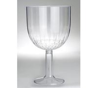 Dream' s Party Contenitore Ciotola COPPA Effetto CRISTALLO - in plastica TRASPARENTE - Alzata per caramelle, marshmallow, dolci ecc. - Addobbo, decorazione tavola torta, buffet ecc.