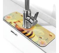 Dream Sleep - Tappetino per rubinetto con giovani api, per lavello della cucina, tappetino super assorbente, per cucina, bagno, lavandino, bar, decorazione regalo (38,1 x 14 cm)