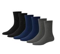 DREAM SOCKS Calze Calzini in LANA misto Lana D'Angora CORTI per Uomo-Donna,Pesanti, invernali Altezza metà polpaccio-Caviglia (IT, Numero, 39, 42, Regular, Regular, 6 X DARK COLORS M.P.)