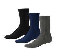 DREAM SOCKS Calze Calzini in LANA misto Lana D'Angora CORTI per Uomo-Donna,Pesanti, invernali Altezza metà polpaccio-Caviglia (IT, Numero, 35, 38, Regular, Regular, 3 X DARK COLORS M.P.)