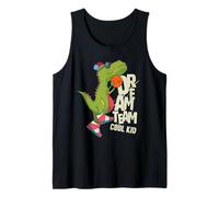 Dream Team Cool Kid Funny T-Rex Bsketball Graphic Designs Canotta