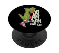 Dream Team Cool Kid Funny T-Rex Bsketball Graphic Designs PopSockets PopGrip Adesivo