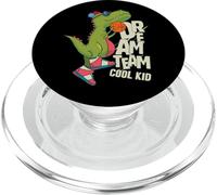 Dream Team Cool Kid Funny T-Rex Bsketball Graphic Designs PopSockets PopGrip per MagSafe